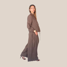 Carica l'immagine nel visualizzatore di Gallery, Vicolo pantalone ampio elastico vita 100% cotone Art TAB1888
