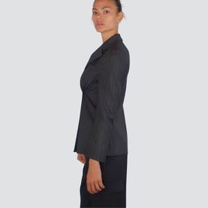 Vicolo blazer gessato foderato 34% viscosa Art TF1264