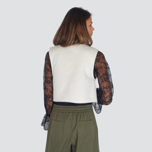 Carica l&#39;immagine nel visualizzatore di Gallery, Tensione in gilet ricamato con applicazione interno caldo Art 37484
