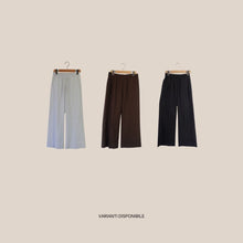 Carica l'immagine nel visualizzatore di Gallery, Maryley pantalone palazzo elastico vita 100% cotone Art 26EB654
