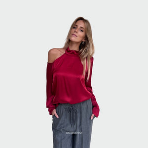 Tensione in blusa foro spalla 97% viscosa Art D254B97Q