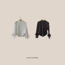Carica l'immagine nel visualizzatore di Gallery, Tensione in camicia piume 100% cotone Art W26C577
