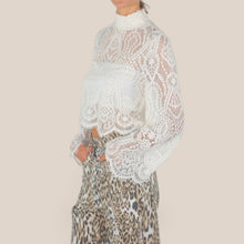 Carica l'immagine nel visualizzatore di Gallery, Tensione in maglia pizzo 36% cotone 26% viscosa Art W26MA16
