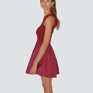 Tensione in abito corto doppio tessuto 95% cotone Art 37264