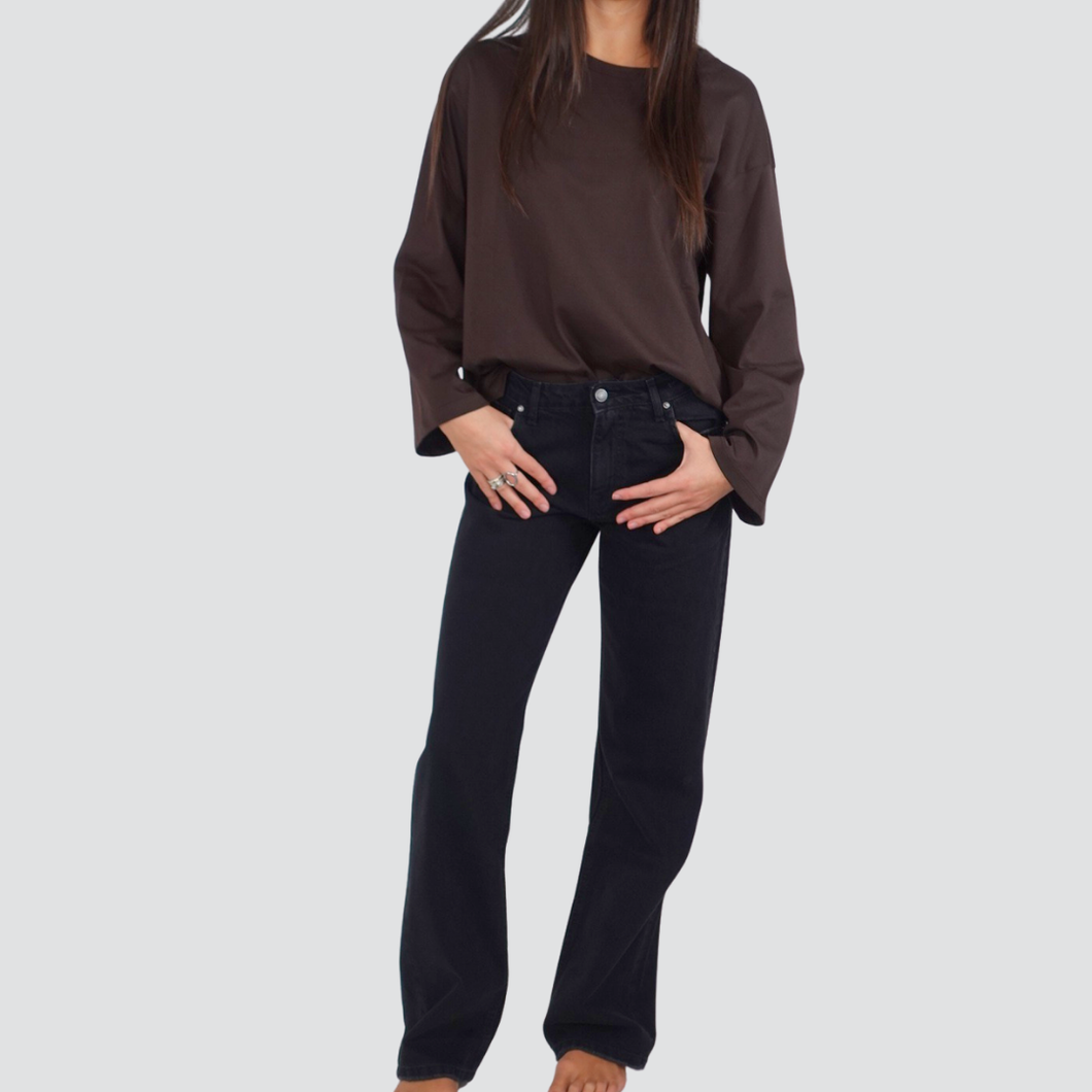 Vicolo jeans Alex gamba ampia 100% cotone Art DF5091