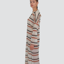 Carica l&#39;immagine nel visualizzatore di Gallery, Haveone abito lungo polo con sottoveste  spacco laterale 100% viscosa Art AMA-N213
