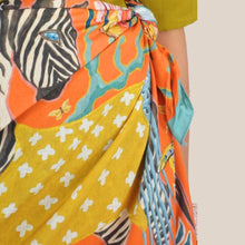 Carica l'immagine nel visualizzatore di Gallery, Haveone mini gonna pareo zebra 100% viscosa Art CVS-Q224
