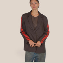 Carica l'immagine nel visualizzatore di Gallery, Dixie blazer foderato righe manica con spalline Art J845B0058
