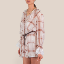 Carica l'immagine nel visualizzatore di Gallery, Haveone abito fantasia con sottoveste e cintura 85% lyocell Art AVS-Q089

