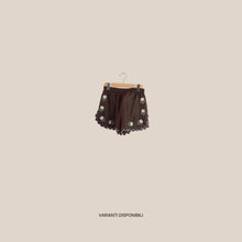 Carica l'immagine nel visualizzatore di Gallery, Haveone shorts ricamo rose elastico vita 59% viscosa 12% lino Art PVS-Q641
