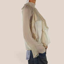 Carica l'immagine nel visualizzatore di Gallery, Dixie blusa fiocco retro 100% viscosa Art C782B011A
