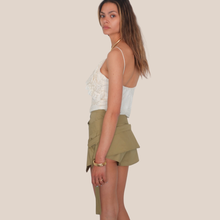 Carica l'immagine nel visualizzatore di Gallery, Haveone shorts salvia con fusciacca 100% cotone Art PMA-Q349

