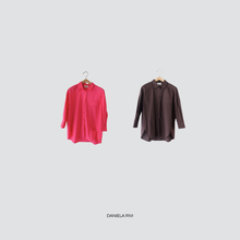 Carica l&#39;immagine nel visualizzatore di Gallery, Vicolo camicia over con taschino 100% cotone Art TD2425
