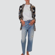 Carica l&#39;immagine nel visualizzatore di Gallery, Vicolo jeans modello Kate con rotture 100% cotone Art DF5191

