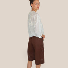 Carica l'immagine nel visualizzatore di Gallery, Tensione in camicia over ricamata 86% cotone 14% seta Art S26CG53
