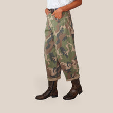 Carica l'immagine nel visualizzatore di Gallery, Vicolo pantalone militare balloo con cintura 97% cotone Art TAC1134
