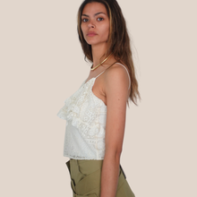 Carica l'immagine nel visualizzatore di Gallery, Haveone top pizzo con balza sul seno 60% cotone Art RMA-Q123
