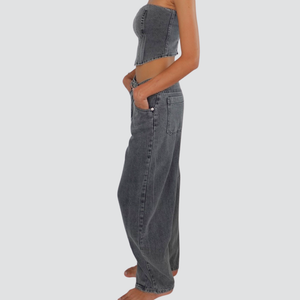 Tensione in jeans balloon 100% cotone Art W25P398