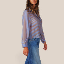 Carica l'immagine nel visualizzatore di Gallery, Haveone camicia over rigata 85% lyocell Art CVS-R070
