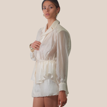 Carica l'immagine nel visualizzatore di Gallery, Haveone camicia over con spallini elastico vita 85% lyocell Art CVS-Q255 ( shorts Art PVS-Q382 )
