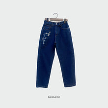 Carica l&#39;immagine nel visualizzatore di Gallery, Haveone jeans Louis applicazione dark denim 100% cotone Art PGZ-M069
