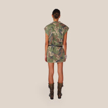 Carica l'immagine nel visualizzatore di Gallery, Vicolo abito militare fondo sfrangiato 97% cotone Art TAC1130
