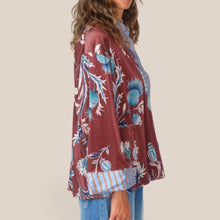 Carica l'immagine nel visualizzatore di Gallery, Haveone kimono ciniglia stampa fiore Art KVS-R088
