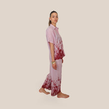 Carica l'immagine nel visualizzatore di Gallery, Philia Loft pantalone palazzo rigato fondo pizzo 34% cotone Art V02F0997
