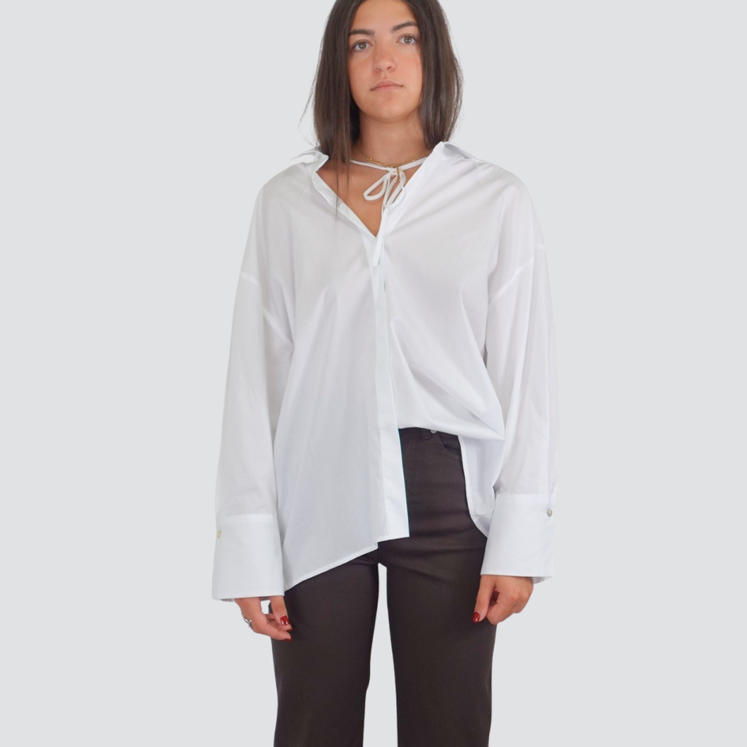 Vicolo camicia over con laccetto 100% cotone Art TF0735
