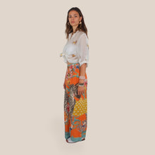 Carica l'immagine nel visualizzatore di Gallery, Haveone pantalone palazzo stampa zebra 100% viscosa Art PVS-Q702
