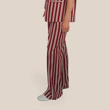 Carica l'immagine nel visualizzatore di Gallery, Dixie pantalone gessato palazzo elastico vita 87% viscosa Art PDHS1SU
