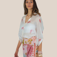 Carica l'immagine nel visualizzatore di Gallery, Haveone camicia over fantasia tigre 85% lyocell Art CVS-Q469
