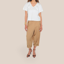 Carica l'immagine nel visualizzatore di Gallery, Philia Loft pantalone elastico vita con cintura 100% cotone Art R02L0982
