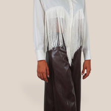 Carica l'immagine nel visualizzatore di Gallery, Haveone camicia over fondo punta con frange 100% cotone Art CMA-R083
