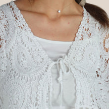 Carica l'immagine nel visualizzatore di Gallery, Susy Mix cardigan con lacci 100% cotone Art 48006
