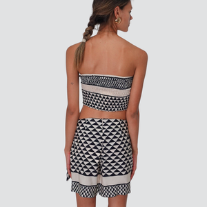 Tensione in top fantasia con elastico 100% viscosa Art SS251227
