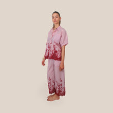 Carica l'immagine nel visualizzatore di Gallery, Philia Loft pantalone palazzo rigato fondo pizzo 34% cotone Art V02F0997
