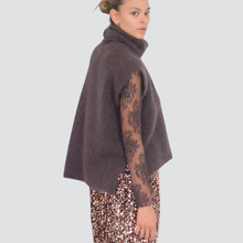 Carica l'immagine nel visualizzatore di Gallery, Dixie maglia over collo alto 40% mohair 10% lana Art M277Y238
