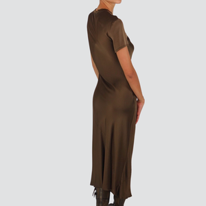 Dixie abito satin manica corta 97% viscosa Art A782Y029