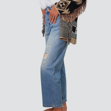 Carica l&#39;immagine nel visualizzatore di Gallery, Vicolo jeans modello Kate con rotture 100% cotone Art DF5191
