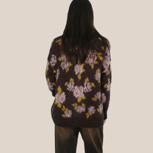 Carica l'immagine nel visualizzatore di Gallery, Philia Loft cardigan ricamo fiori lurex Art L03O0177

