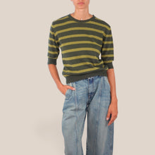 Carica l'immagine nel visualizzatore di Gallery, Haveone maglia manica 3/4 rigata 35% viscosa 30% cotone 5% cashmere Art MHO-R151

