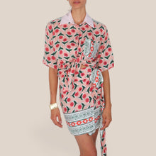 Carica l'immagine nel visualizzatore di Gallery, Haveone camicia manica corta fantasia 100% viscosa Art CVS-Q426
