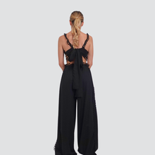 Carica l&#39;immagine nel visualizzatore di Gallery, Tensione in pantalone banda laterale passamaneria elastico in vita 100% cotone Art 37023
