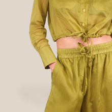 Carica l'immagine nel visualizzatore di Gallery, Vicolo pantalone palazzo elastico vita 58% lyocell 42% ramia Art TAB1810 ( camicia Art TAB1829 )
