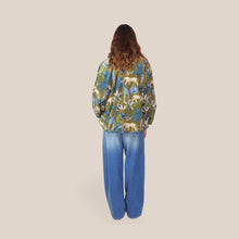 Carica l'immagine nel visualizzatore di Gallery, Haveone kimono ciniglia stampa jungle Art KVS-R084
