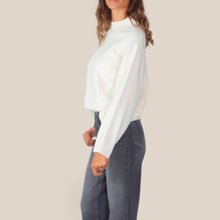 Carica l'immagine nel visualizzatore di Gallery, Maryley maglia over con treccia 40% lana 30% viscosa 5% cashmere Art 26IB812
