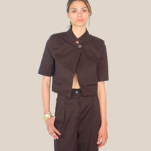 Carica l'immagine nel visualizzatore di Gallery, Vicolo blazer fondente manica corta 97% cotone Art tab1865 ( pantalone Art TAB1900 )

