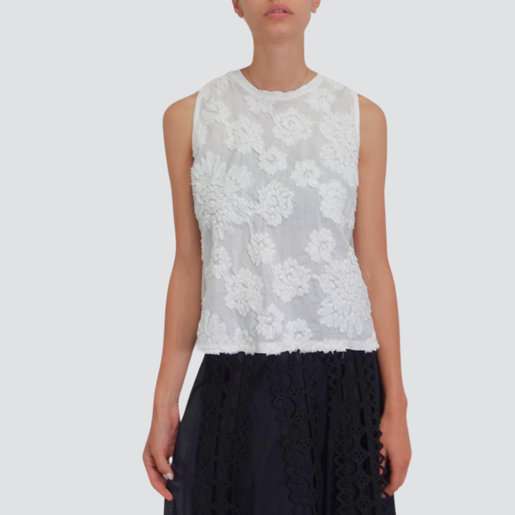 Tensione t-shirt ricamo in rilievo 100% cotone Art S25MD70