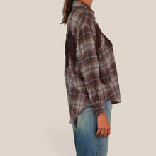 Carica l'immagine nel visualizzatore di Gallery, Vicolo camicia scozzese flanella con frange 100% cotone Art 27C6417

